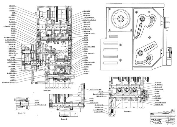 Універсальний механізм нарізування різьблення верстата Schaublin-125 (Варіант C верстата)
